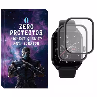 محافظ صفحه نمایش نانو زیرو مدل NZO مناسب برای ساعت هوشمند شیائومی Amazfit GTS 4 بسته دو عددی