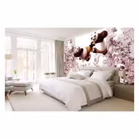 پوستر دیواری اتاق کودک مدل سه بعدی پاندا 1036