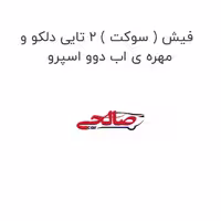 فیش ( سوکت ) 2 تایی دلکو و مهره ی اب دوو اسپرو