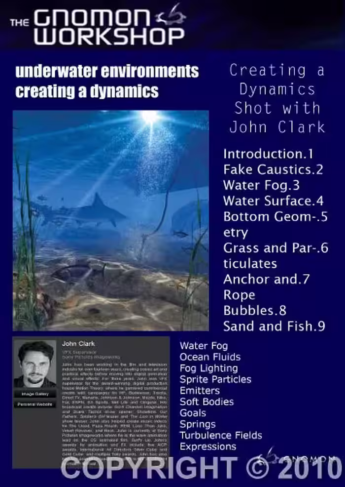 the gnomon workshop maya dynamics underwater environments creating a dynamics