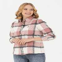 شومیز زنانه صورتی پودری یو اس پولو - فروشگاه لباس شهرمون