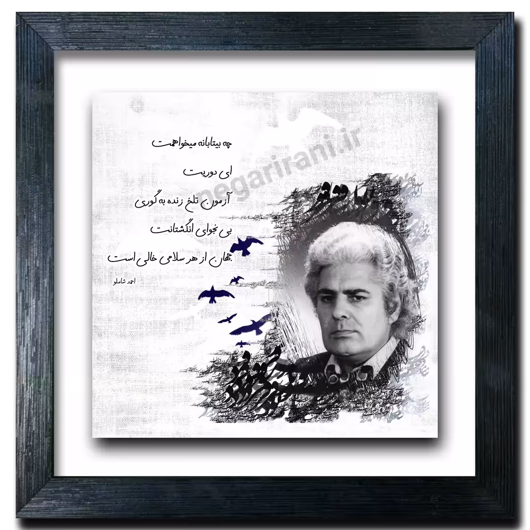 تابلو احمد شاملو طرح  E 11