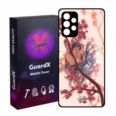 کاور گارد ایکس طرح Girl مدل Glass10007 مناسب برای گوشی موبایل سامسونگ Galaxy A72