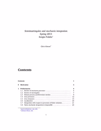 خرید و دانلود نسخه کامل کتاب Semimartingales and stochastic integration