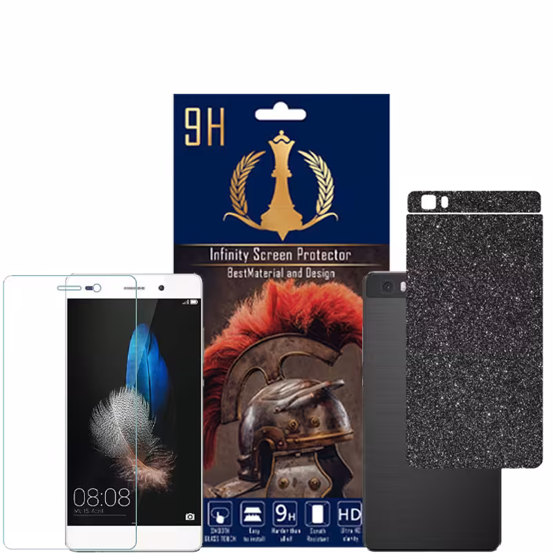 برچسب پوششی اینفینیتی مدل PRO MAX مناسب برای گوشی موبایل هوآوی P8 LITE به همراه محافظ صفحه نمایش