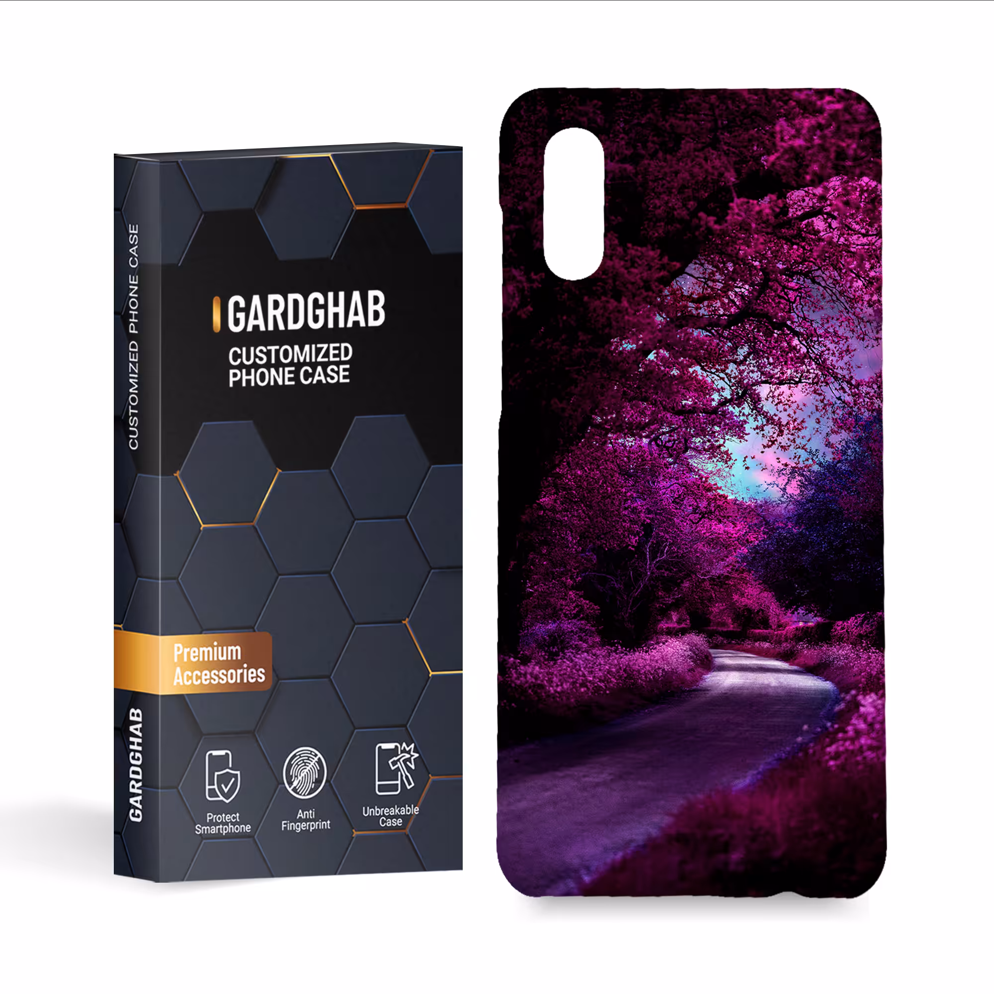 کاور گارد قاب مدل طبیعت مناسب برای گوشی موبایل سامسونگ galaxy a02