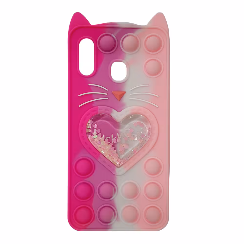قاب سیلیکونی گربه ای آکواریومی Lucky Cat پاپیتی سامسونگ A20s