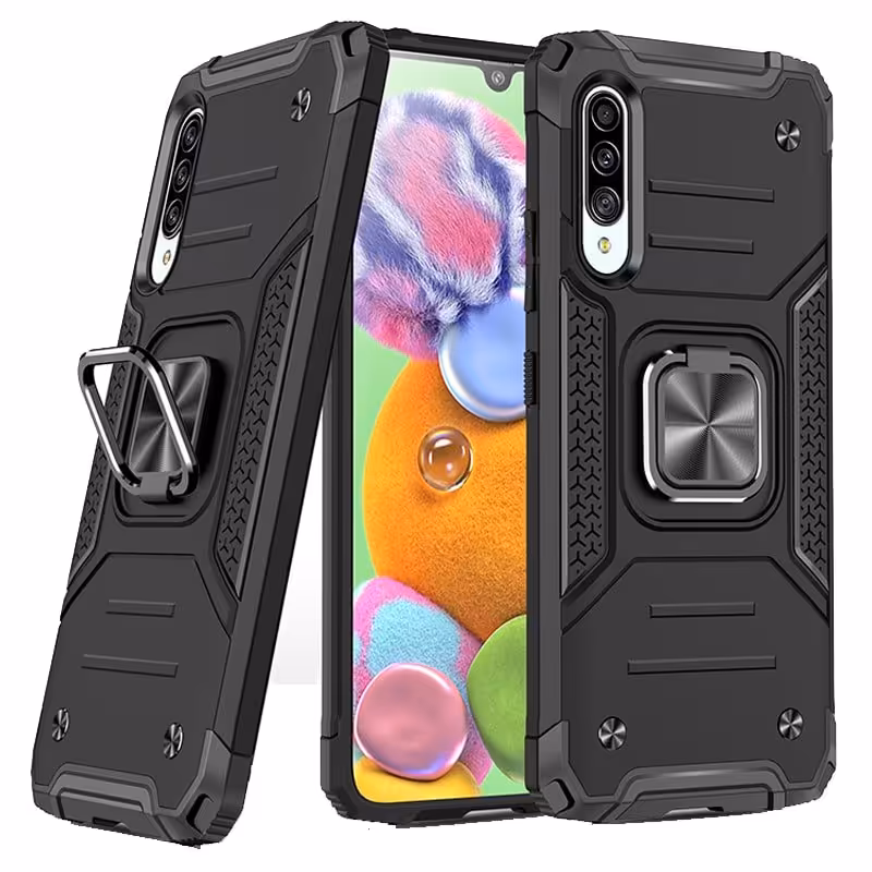 قاب اورجینال گوشی مناسب برای Samsung Galaxy A70 / A70S طرح دیفندر آرمور به همراه رینگ استند مگنتی مدل Ranger Phone