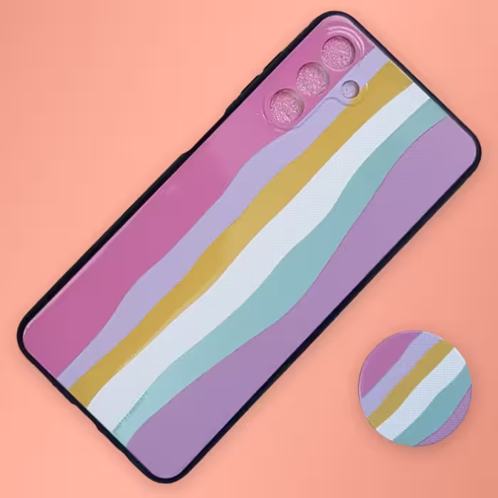 کاور کد GALAX 55 مناسب برای گوشی موبایل سامسونگ Galaxy A13 5G به همراه پایه نگهدارنده