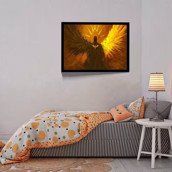 تابلو مدل batman between light and darkness کد F-11003