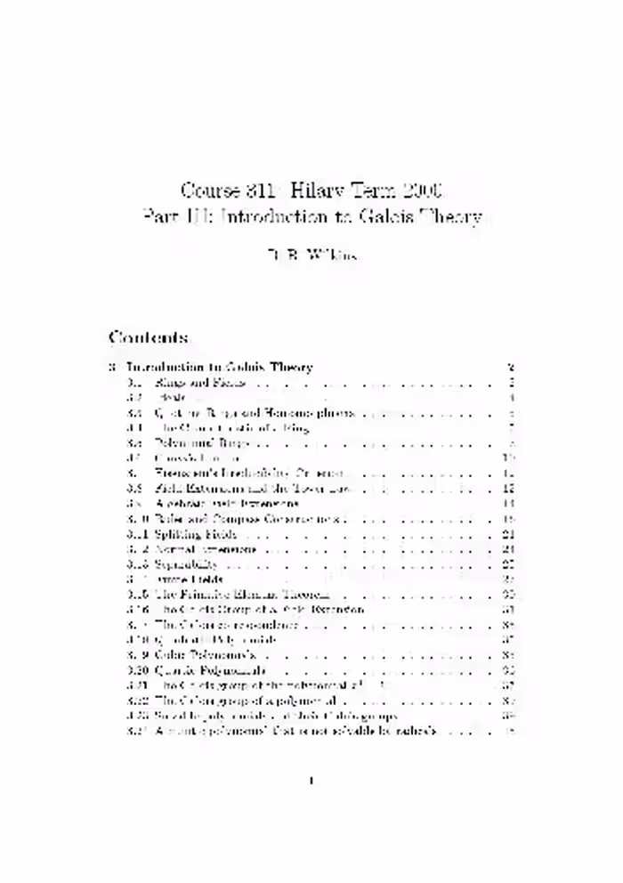 خرید و دانلود نسخه کامل کتاب Intro To Galois Theory
