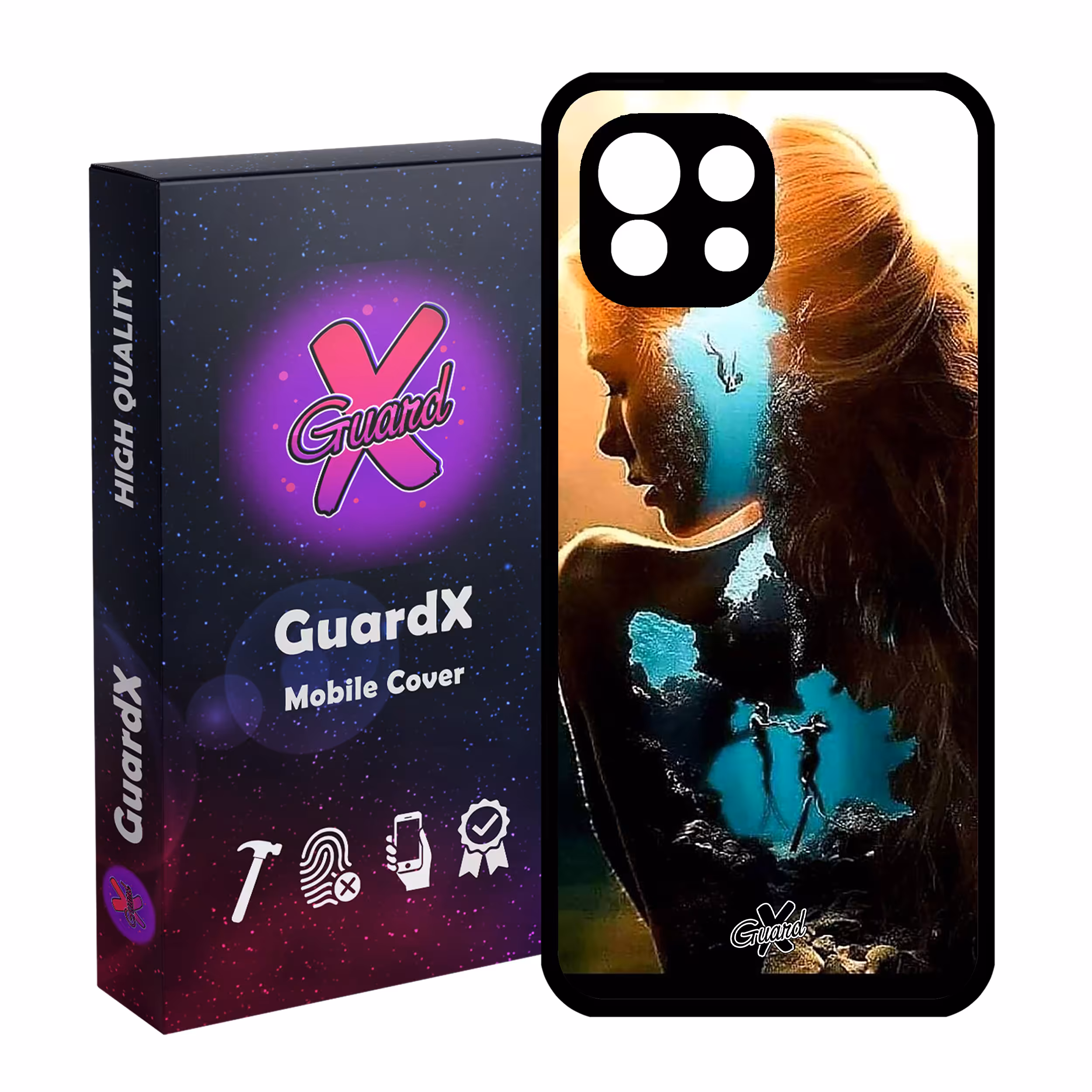 کاور گارد ایکس طرح Girl مدل Glass10138 مناسب برای گوشی موبایل شیائومی Mi 11 Lite