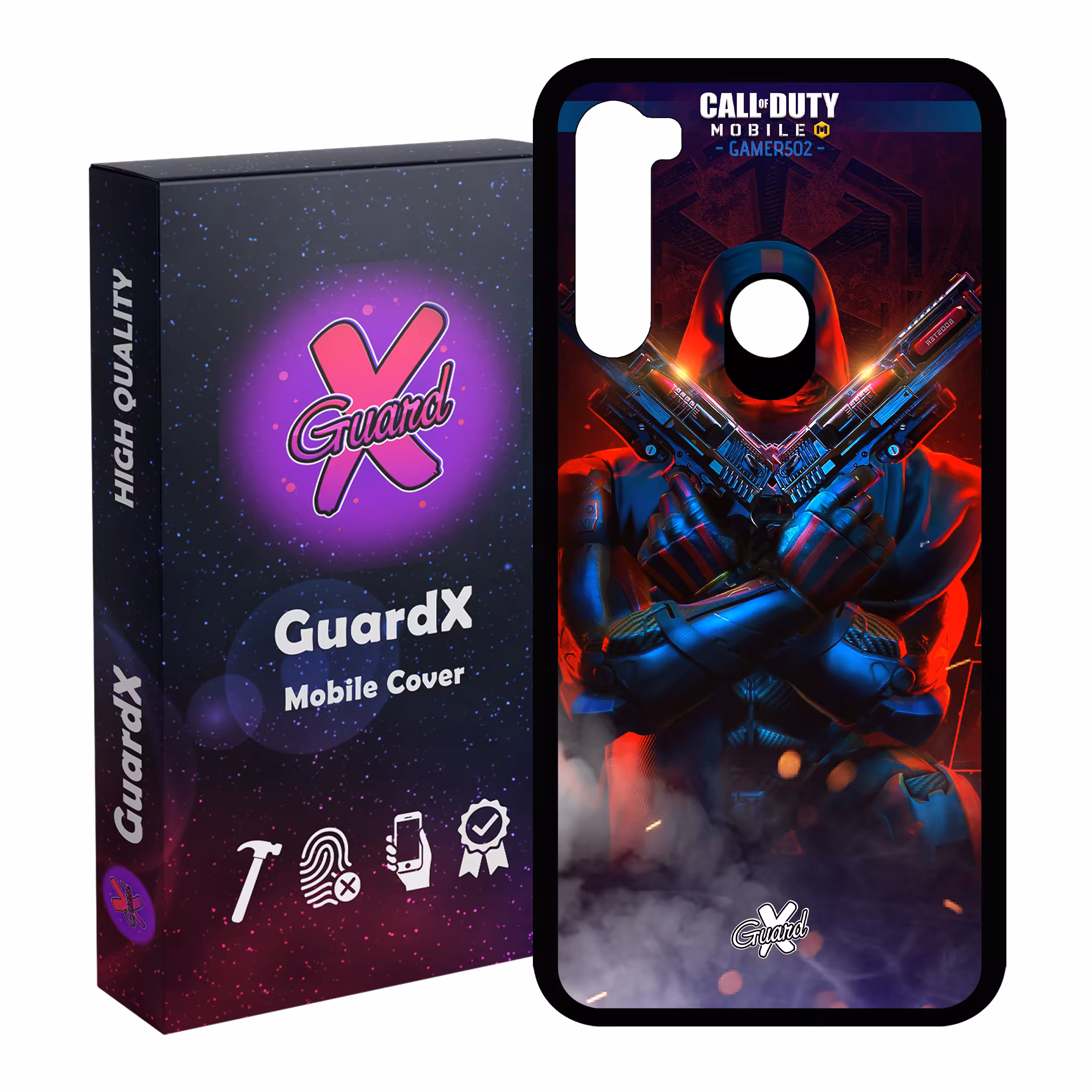 کاور گارد ایکس طرح Call Of Duty مدل Glass10388 مناسب برای گوشی موبایل شیائومی Redmi Note 8