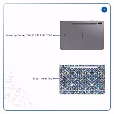 برچسب پوششی ماهوت مدل Iran-Tile1 مناسب برای تبلت سامسونگ Galaxy Tab S6 2019 SM-T860