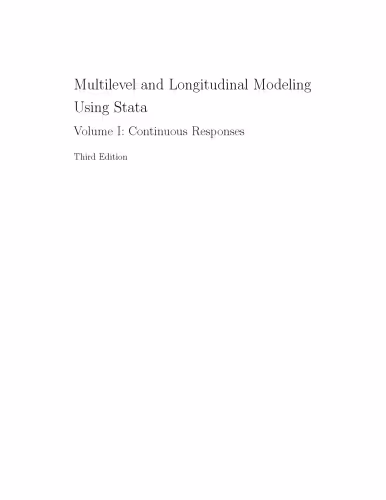 خرید و دانلود نسخه کامل کتاب Multilevel and Longitudinal Modeling Using Stata