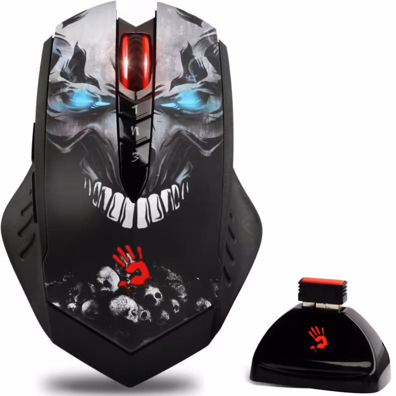 موس بی سیم گیمینگ ای فورتک R80 Skull Edition