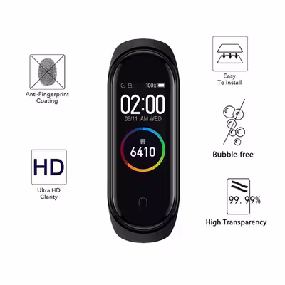 محافظ صفحه نمایش مدل FG40 مناسب برای مچ بند هوشمند شیائومی Mi Band 4 بسته 5 عددی