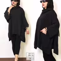 تونیک مانتویی سایزبزرگ‌ نیکی