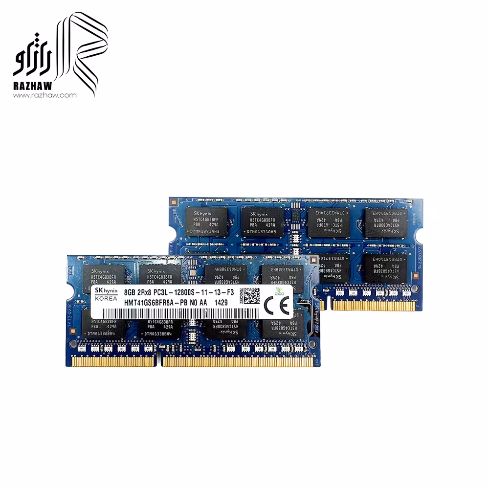 رم 8 گیگابایت ddr3l لپ تاپ CL11 باس 1600mhz برند اسکای هاینیکس HMT41G
