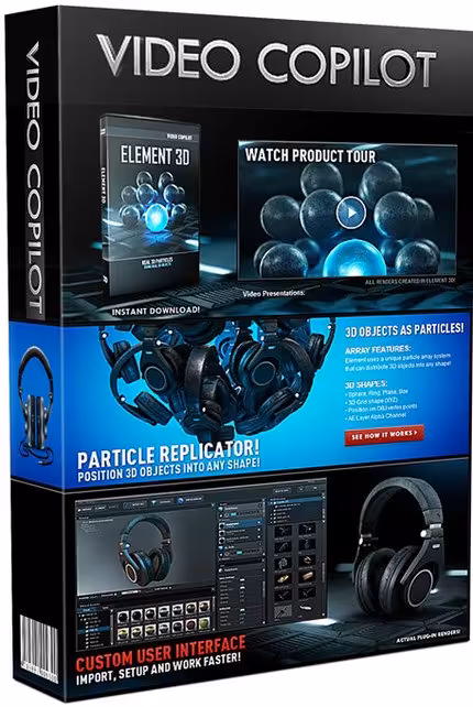 نرم افزار ویندوز Video copilot 3d elements