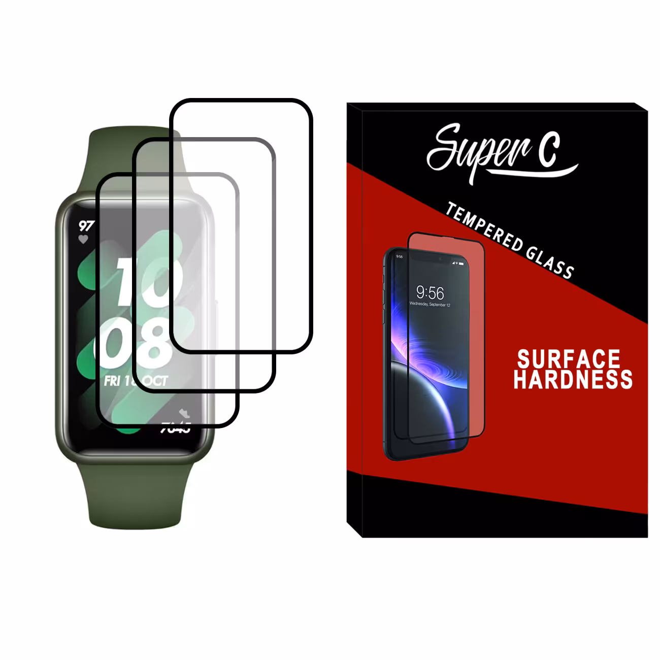 محافظ صفحه نمایش نانو سوپرسی مدل SRC مناسب برای ساعت هوشمند هوآوی Watch Band 7 بسته سه عددی