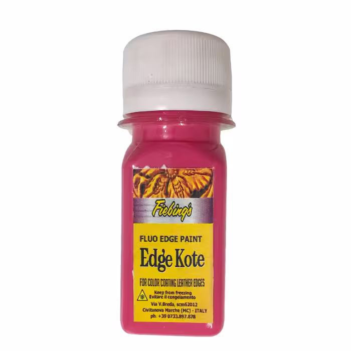 رنگ صورتی لبه چرم ادج کوت مدل EK-pink-20 حجم 30 میلی لیتر
