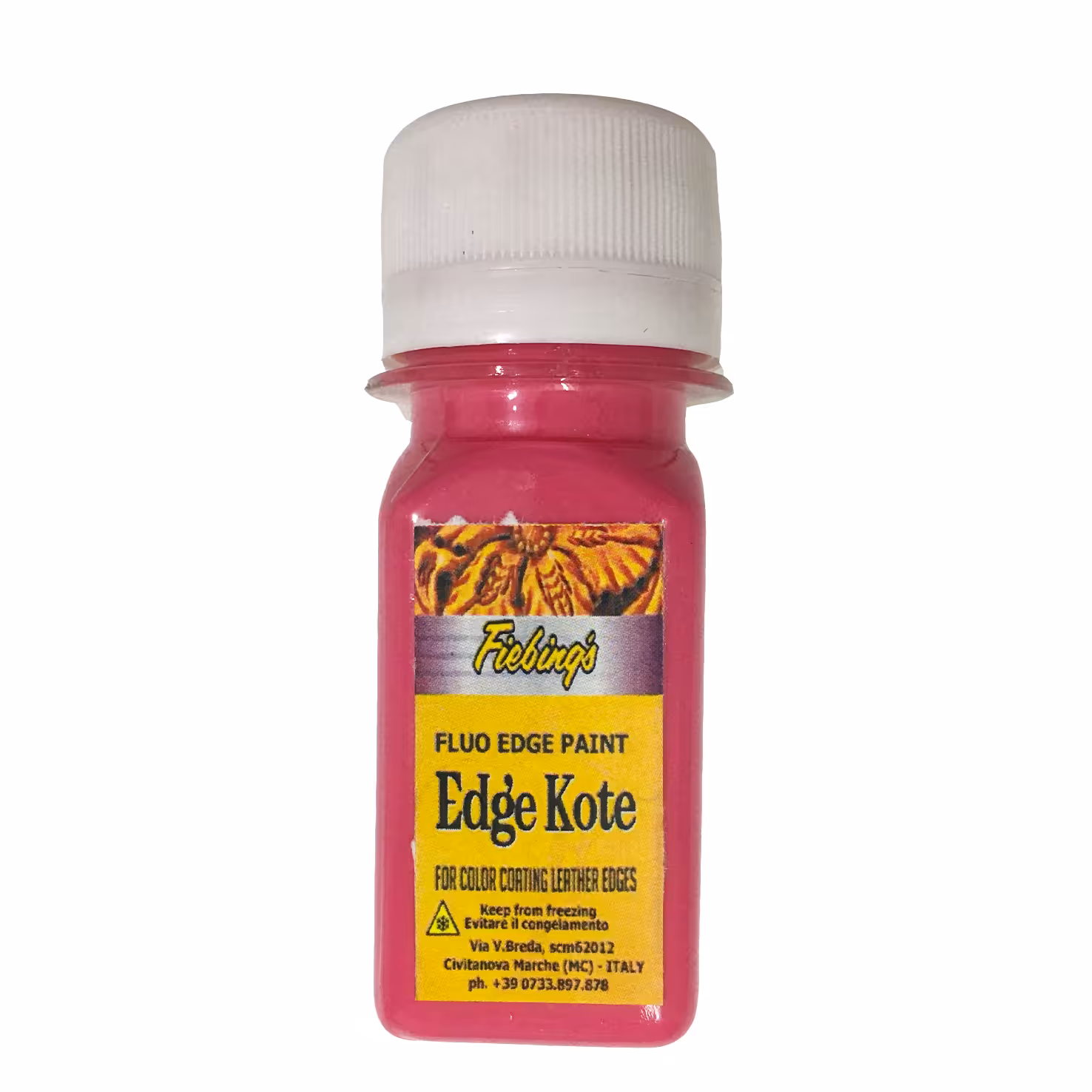 رنگ صورتی لبه چرم ادج کوت مدل EK-pink-20 حجم 30 میلی لیتر