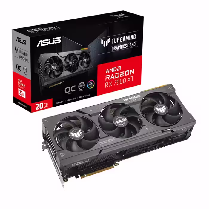 خرید کارت گرافیک ایسوس TUF Gaming Radeon RX 7900 XT OC 20GB GDDR6 با بهترین قیمت