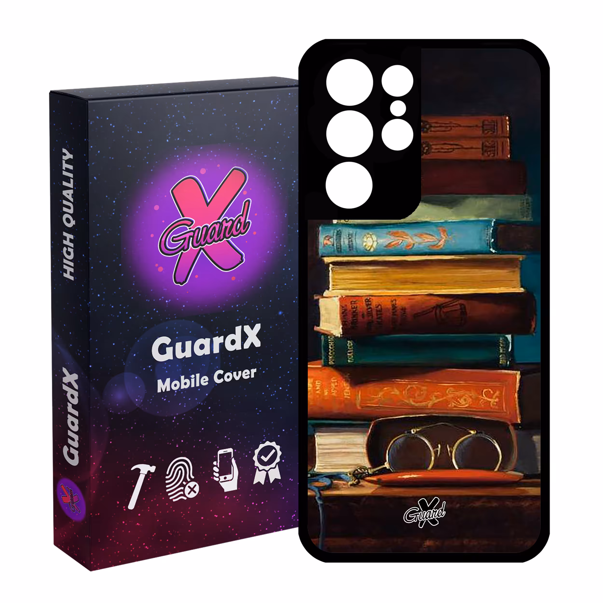 کاور گارد ایکس طرح کتاب مدل Glass10299 مناسب برای گوشی موبایل سامسونگ Galaxy S21 Ultra