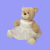 عروسک طرح خرس تدی مدل Build a Bear Wedding Dress کد SZ9/592 ارتفاع 31 سانتی‌متر