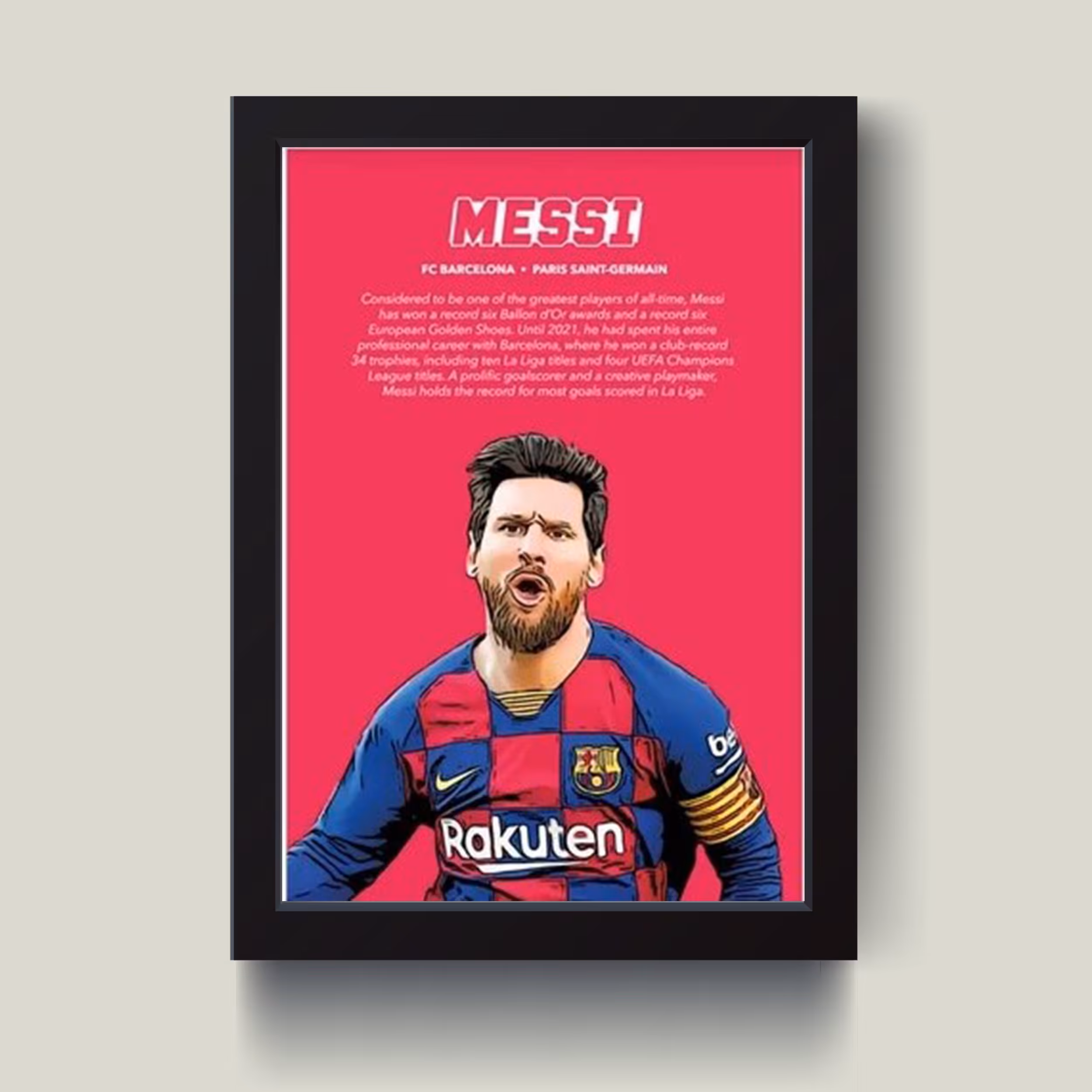 تابلو مدل مسی Messi کدG14-11