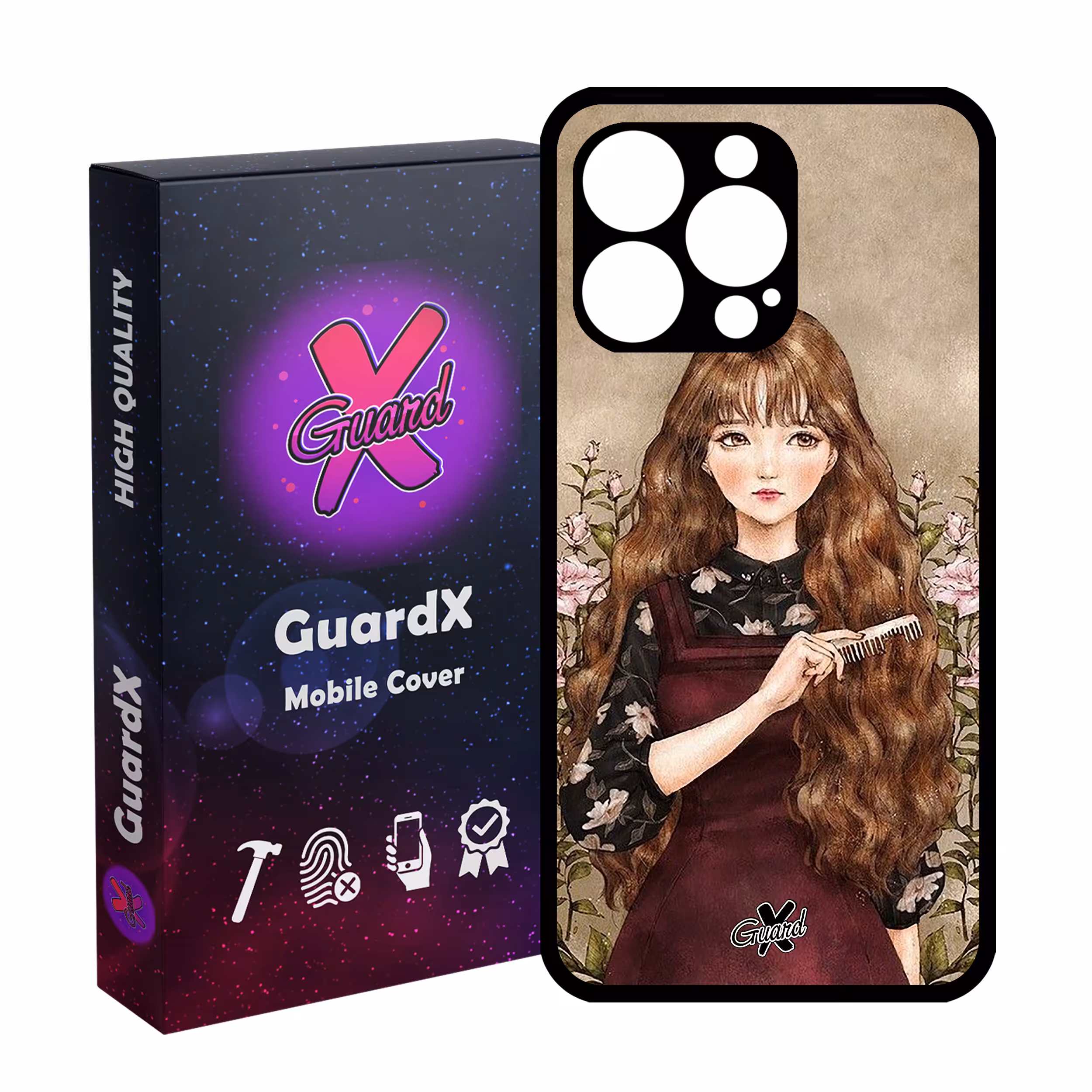 کاور گارد ایکس طرح دختر مدل Glass10246 مناسب برای گوشی موبایل اپل iPhone 13 Pro