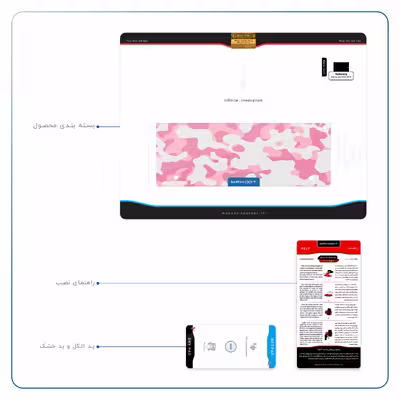 برچسب پوششی ماهوت مدل Army-Pink مناسب برای تبلت سامسونگ Galaxy Tab S2 9.7 2015 T810