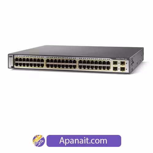 سوئیچ شبکه سیسکو 48 پورت WS-C3750G-48TS-S