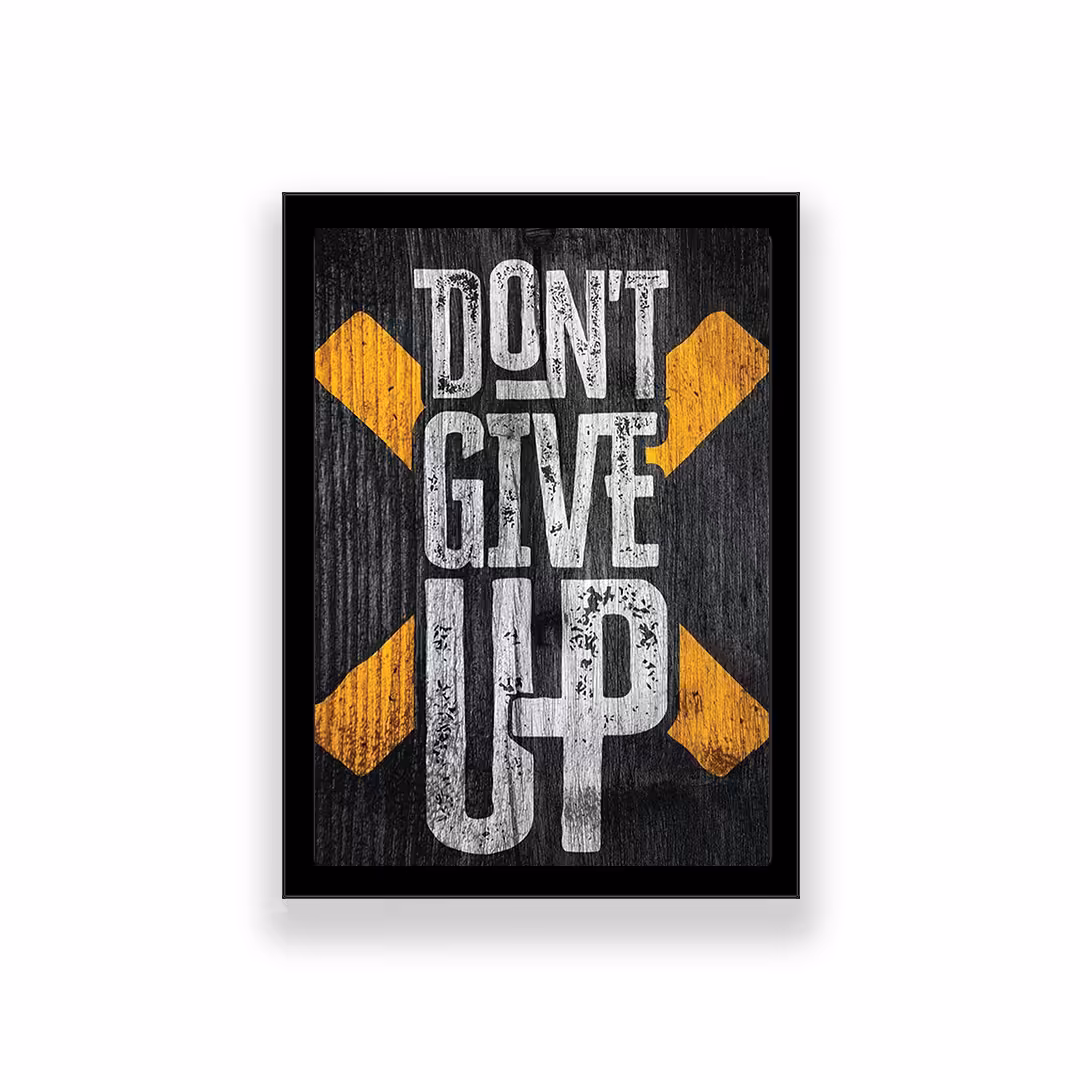 تابلو طرح انگیزشی مدل dont give up 