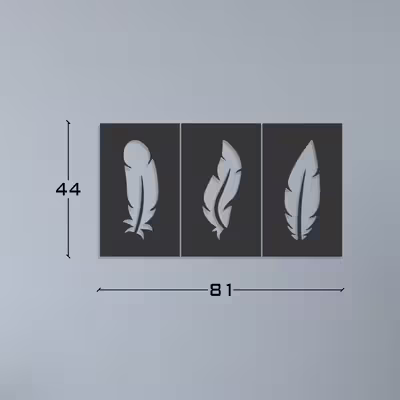 دیوارکوب طرح پر مدل fe-s01 مجموعه سه عددی