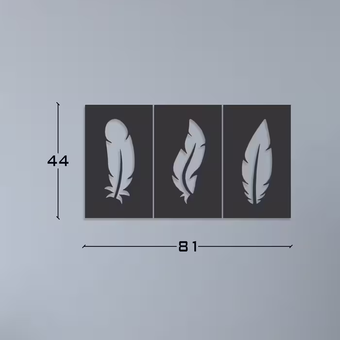 دیوارکوب طرح پر مدل fe-s01 مجموعه سه عددی
