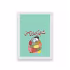 تابلو طرح عاشقانه تایپوگرافی تو نیمه دیگر من نیستی تمام منی