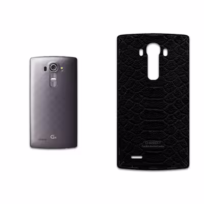برچسب پوششی ماهوت مدل Black-Snake-Leather مناسب برای گوشی موبایل ال جی G4