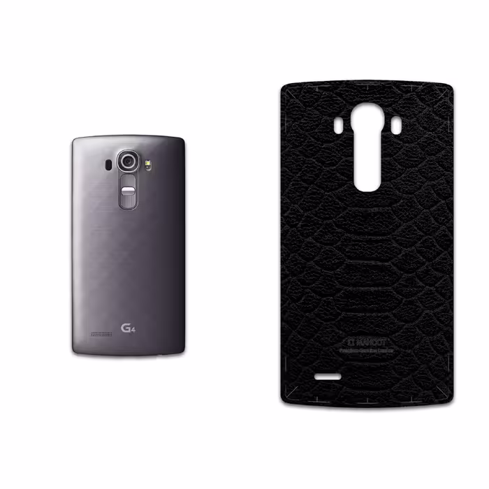 برچسب پوششی ماهوت مدل Black-Snake-Leather مناسب برای گوشی موبایل ال جی G4