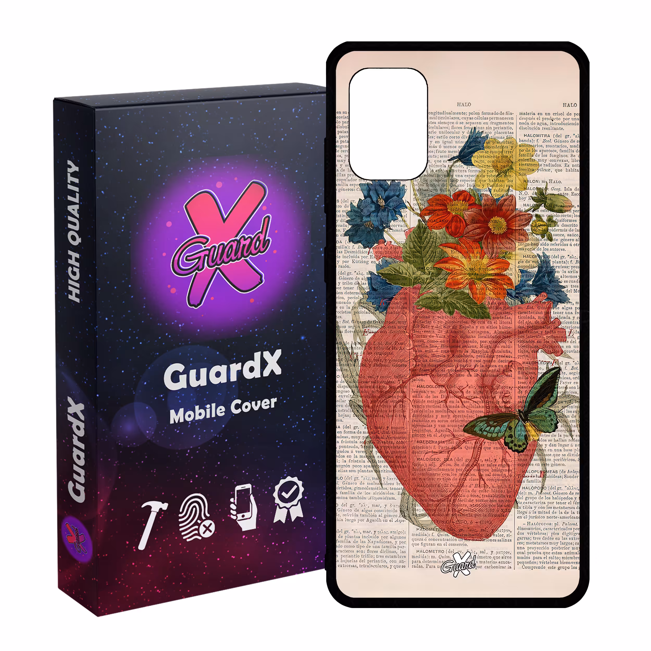 کاور گارد ایکس طرح قلب مدل Glass10505 مناسب برای گوشی موبایل سامسونگ Galaxy A31