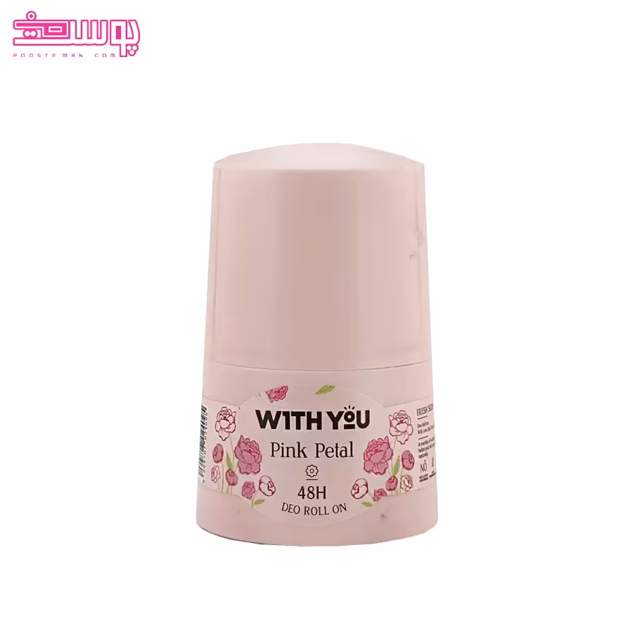 مام رول ضد تعریق ویت یو مدل Pink Petal حجم 50ml