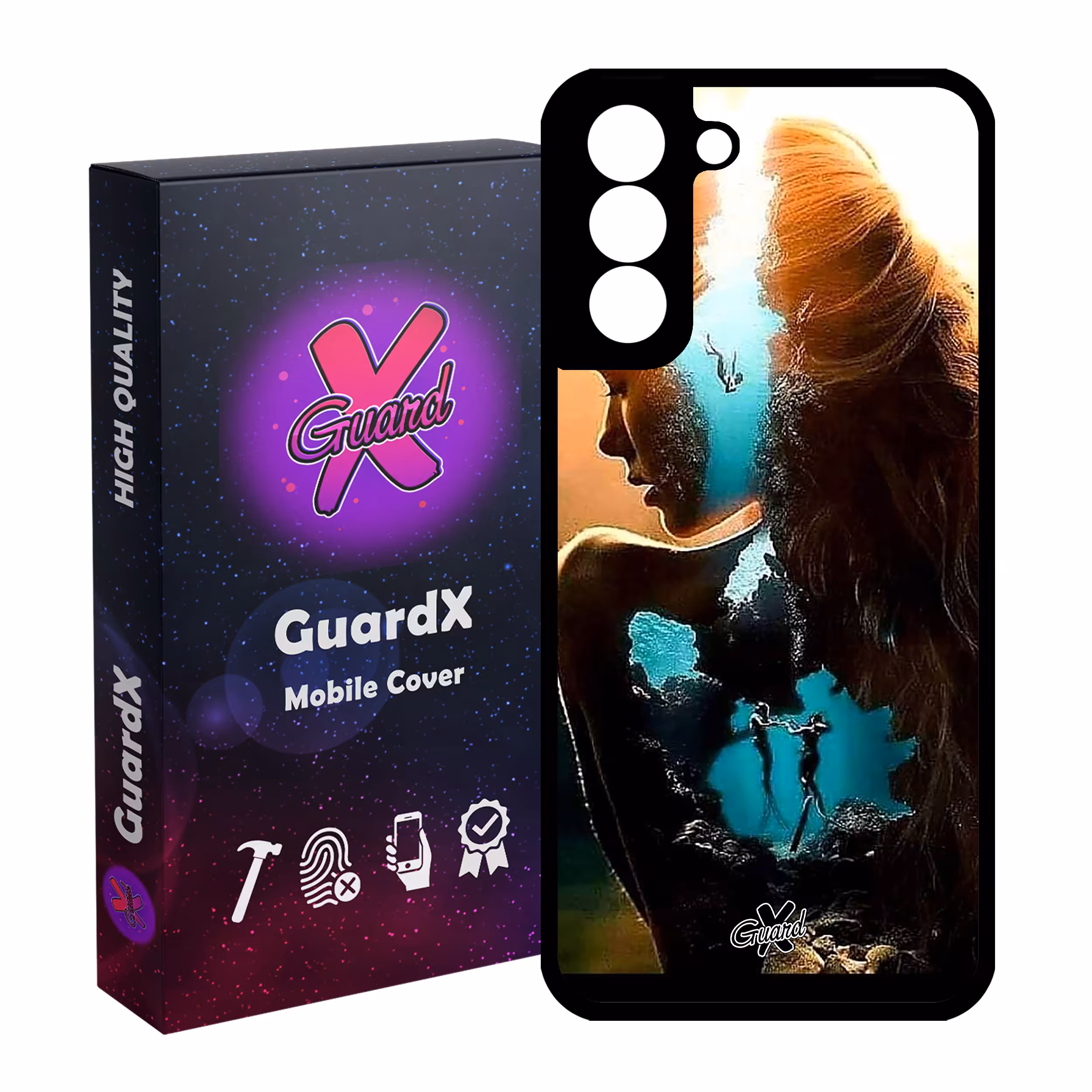 کاور گارد ایکس طرح Girl مدل Glass10138 مناسب برای گوشی موبایل سامسونگ Galaxy S21 FE