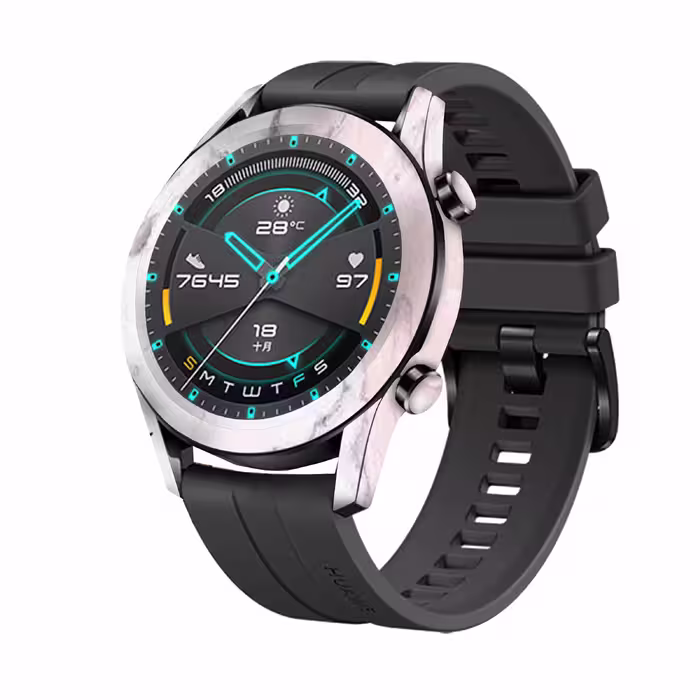 برچسب ماهوت طرح Blanco-Pink-Marble مناسب برای ساعت هوشمند هوآوی Watch GT2