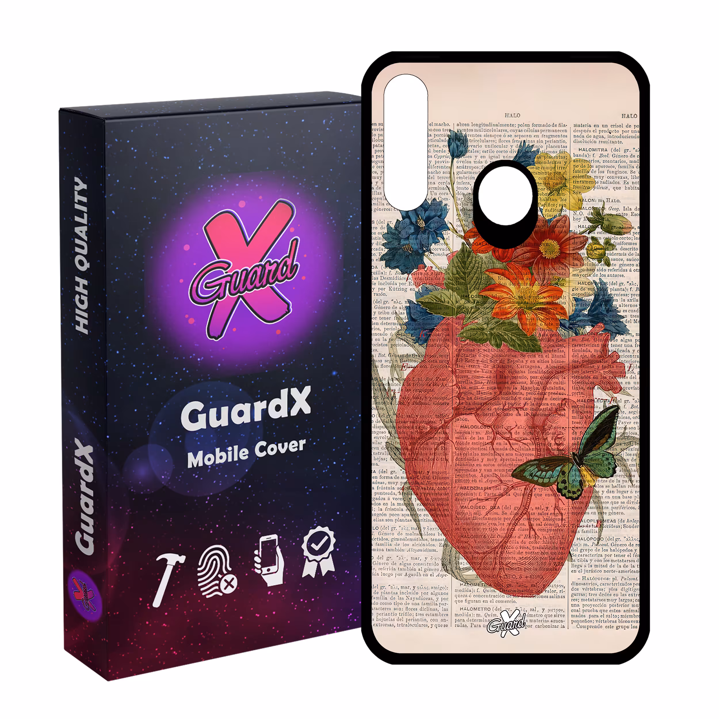 کاور گارد ایکس طرح قلب مدل Glass10505 مناسب برای گوشی موبایل سامسونگ Galaxy A20s
