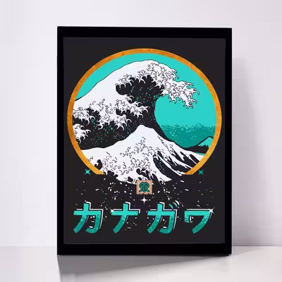 تابلو مدل GREAT WAVE کد F-7014