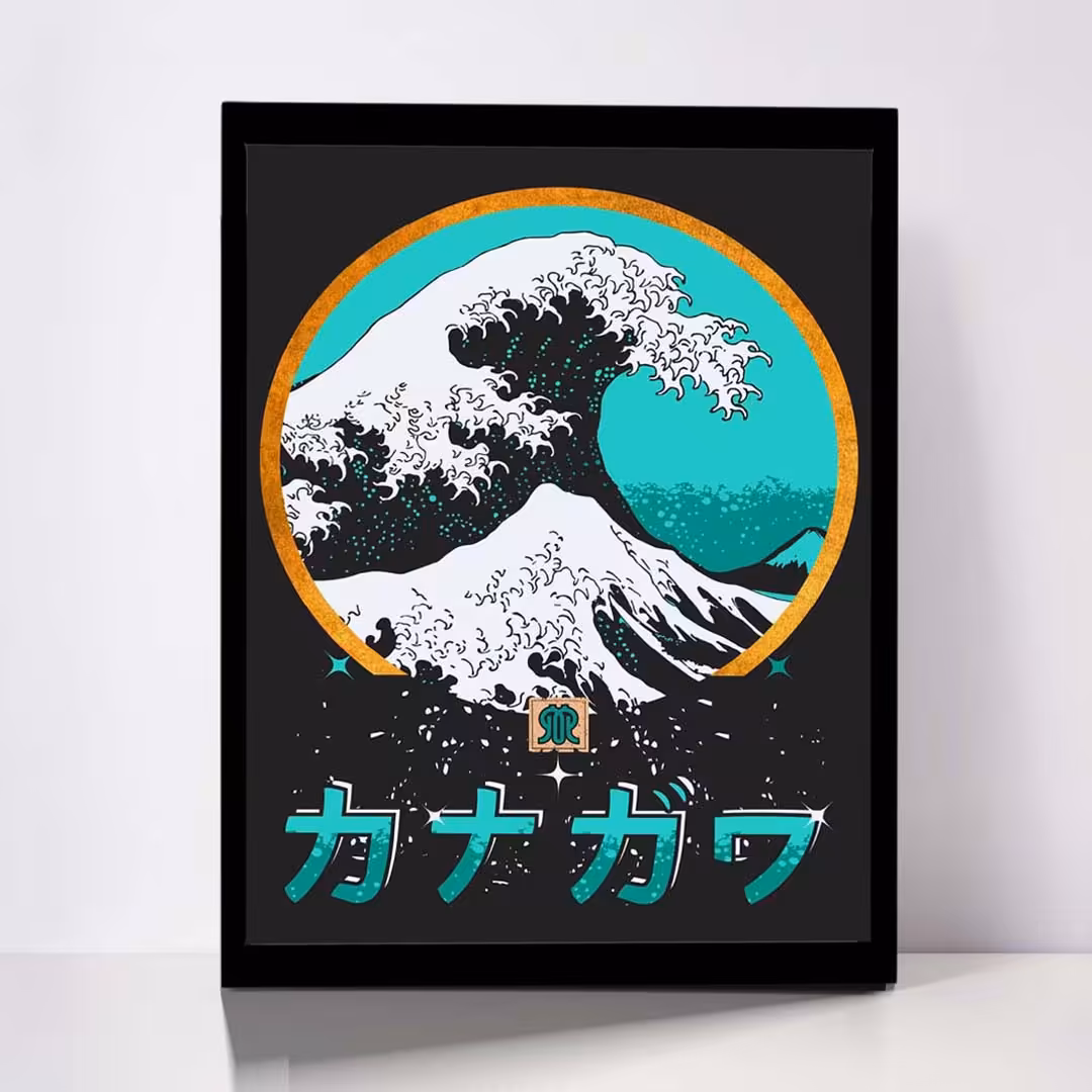 تابلو مدل GREAT WAVE کد F-7014