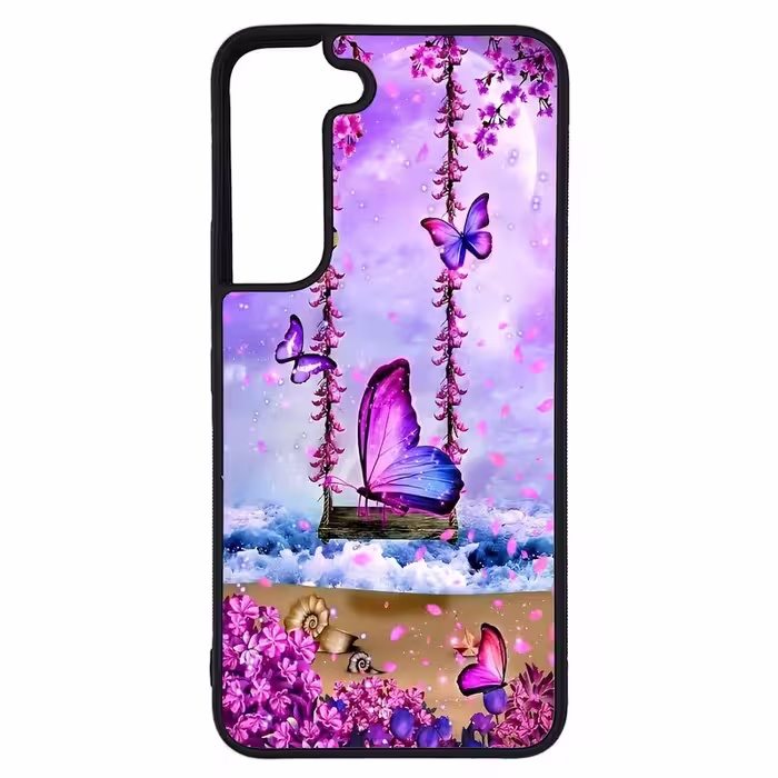 کاور طرح پروانه کد G-028 مناسب برای گوشی موبایل سامسونگ Galaxy S22 | دیجی قاب دونی