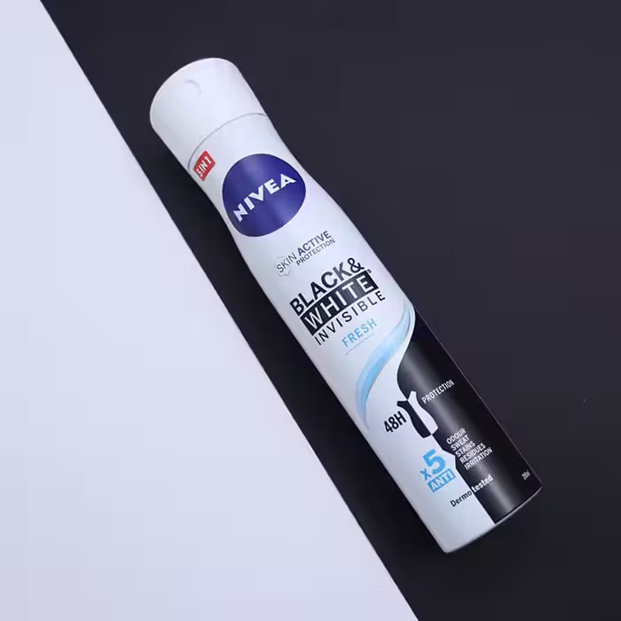 اسپری بدن نیوا BLACK &amp; WHITE INVISIBLE FRESH حجم 200 میل 91575