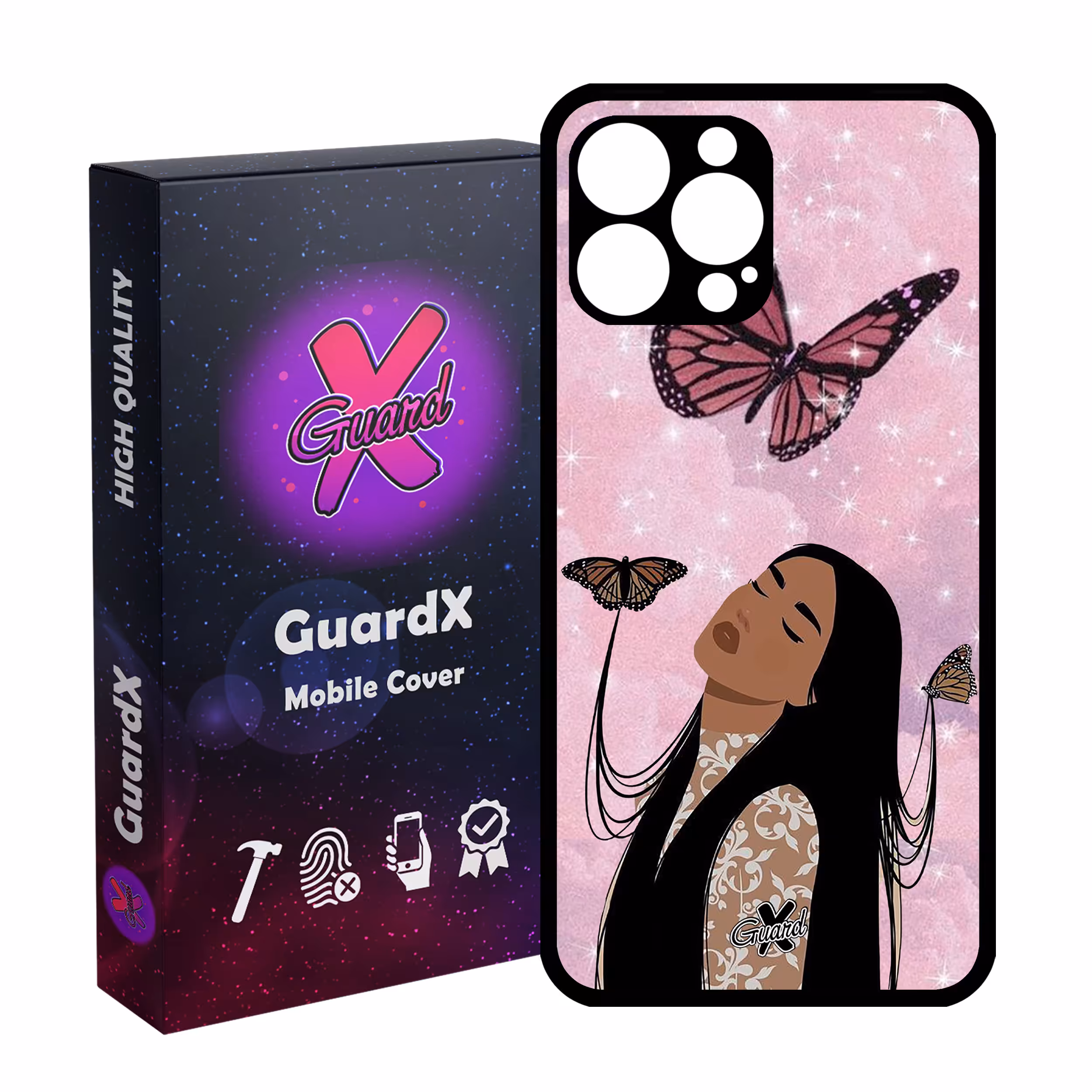 کاور گارد ایکس طرح Girl مدل Glass10297 مناسب برای گوشی موبایل اپل iPhone 13 Pro Max